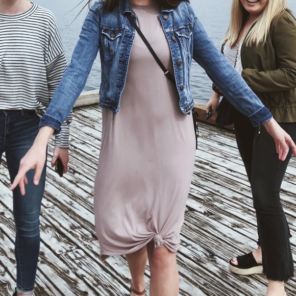 Grey Midi T-Shirt Dress - Picture 2 of 4